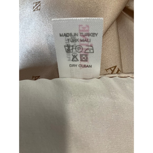 Armine Luxury Pure Silk Ombre All Over Logo Monogram Head Purse‎ Scarf Brown - Picture 5 of 8